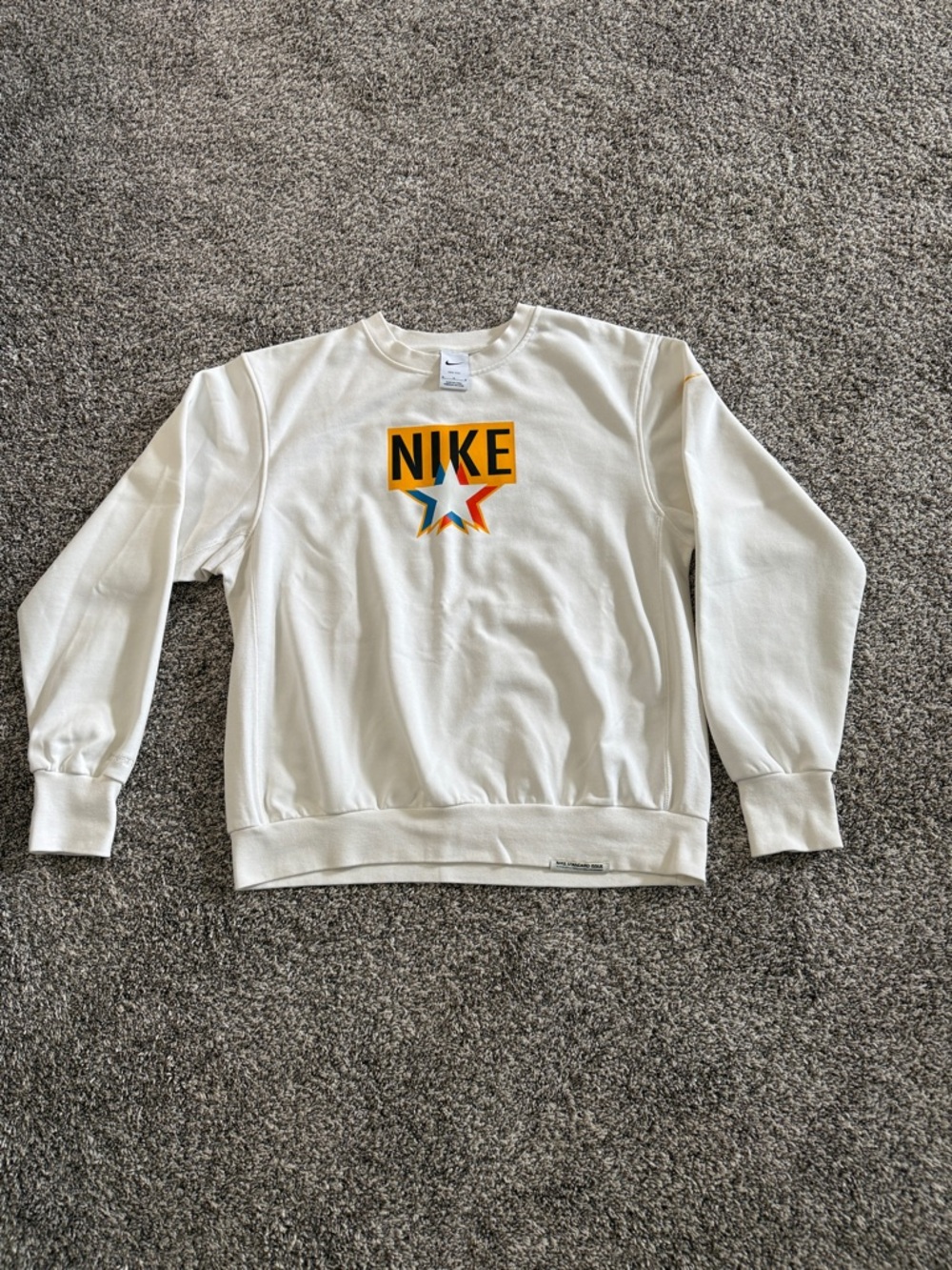Mens Nike Standard Issue Off White Star Classic Sweatshirt